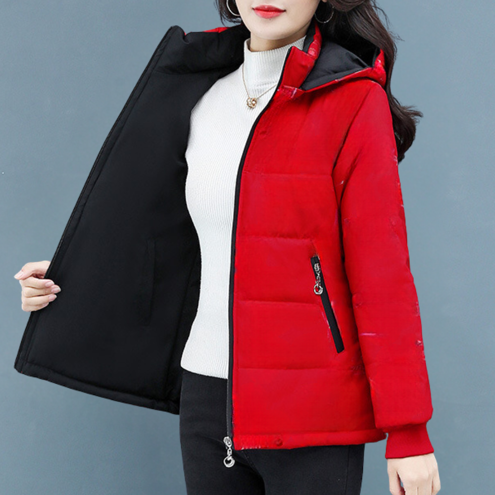 Street-wave Reversible Winter Jacket For Women Two Styles In One Cozy Puffer Coat