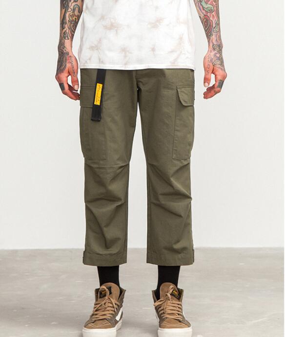 Calf Length Cargo Pants For Men By Street Wave Durable Versatile With Multiple Pockets