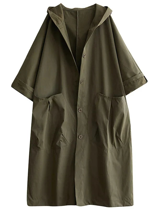 Street Wave Luisa Hooded Trench Coat For Women Windproof All Season Comfort And Style
