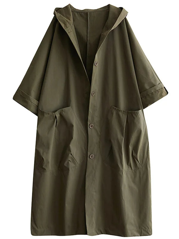 Street-Wave Megan Longline Oversized Hooded Coat For Women