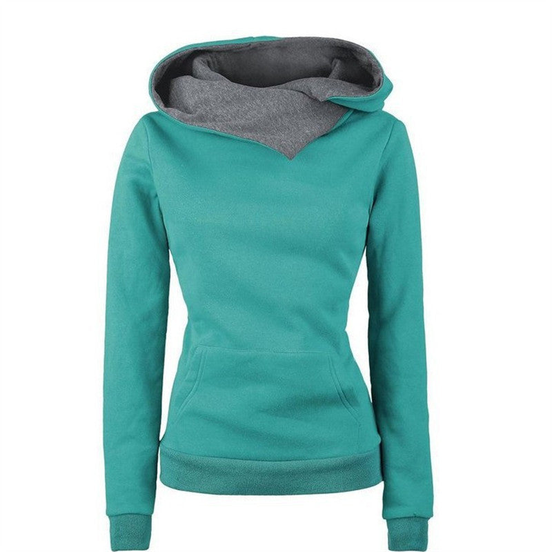 Streetwave Womens Hoodie With Asymmetric Cut Breathable Cotton Comfort For Everyday Wear