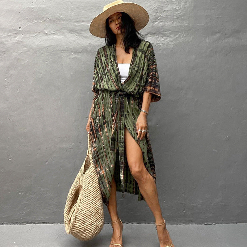 Street Wave Beach Cover Up For Women With UV Sun Protection Lightweight Resort Dress