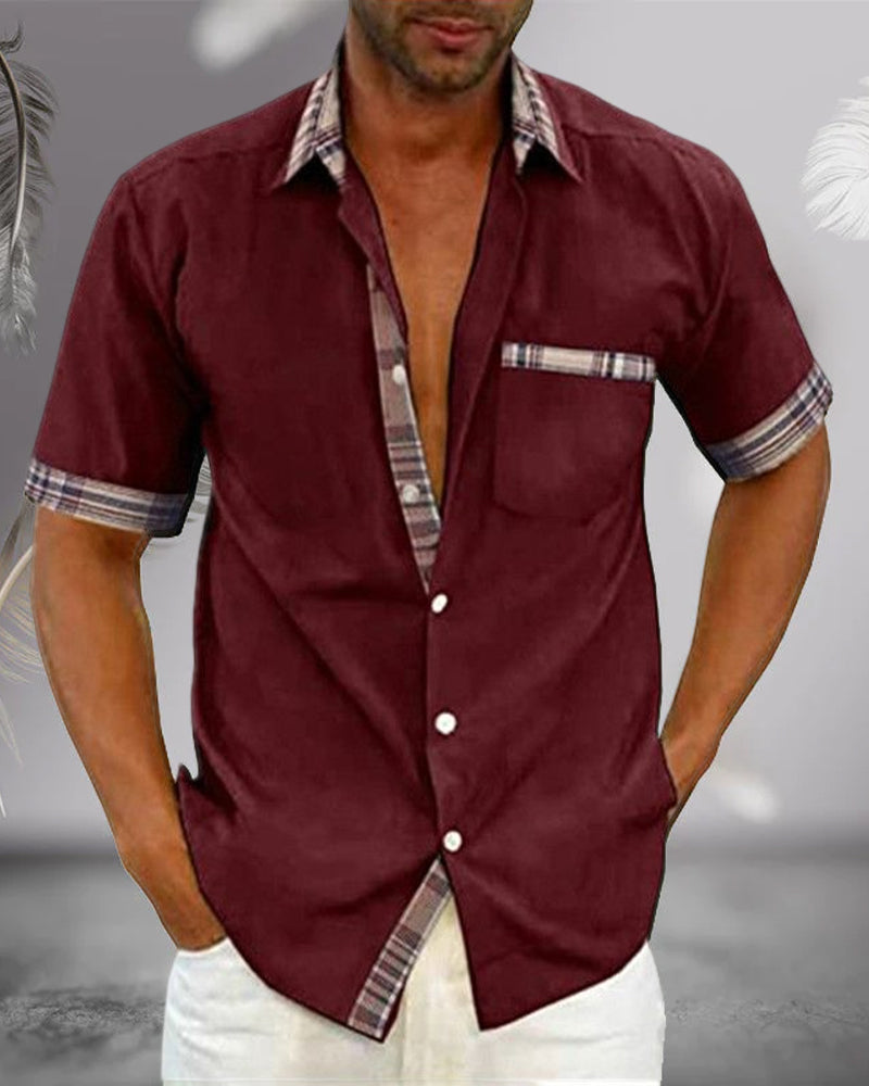 Streetwave Nixie Short Sleeve Shirt for Men, Casual Fit with Trendy Details, Versatile Style