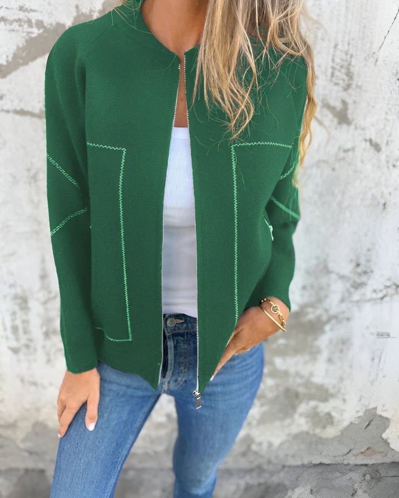 Streetwave Zip Up Bomber Jacket For Women Warm Cozy Streetwear Chic Premium Comfort