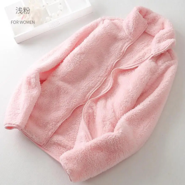 Street Wave Sherpa Zip Up Jacket High Collar Fleece For Cold Weather Warmth Outdoor Enthusiasts