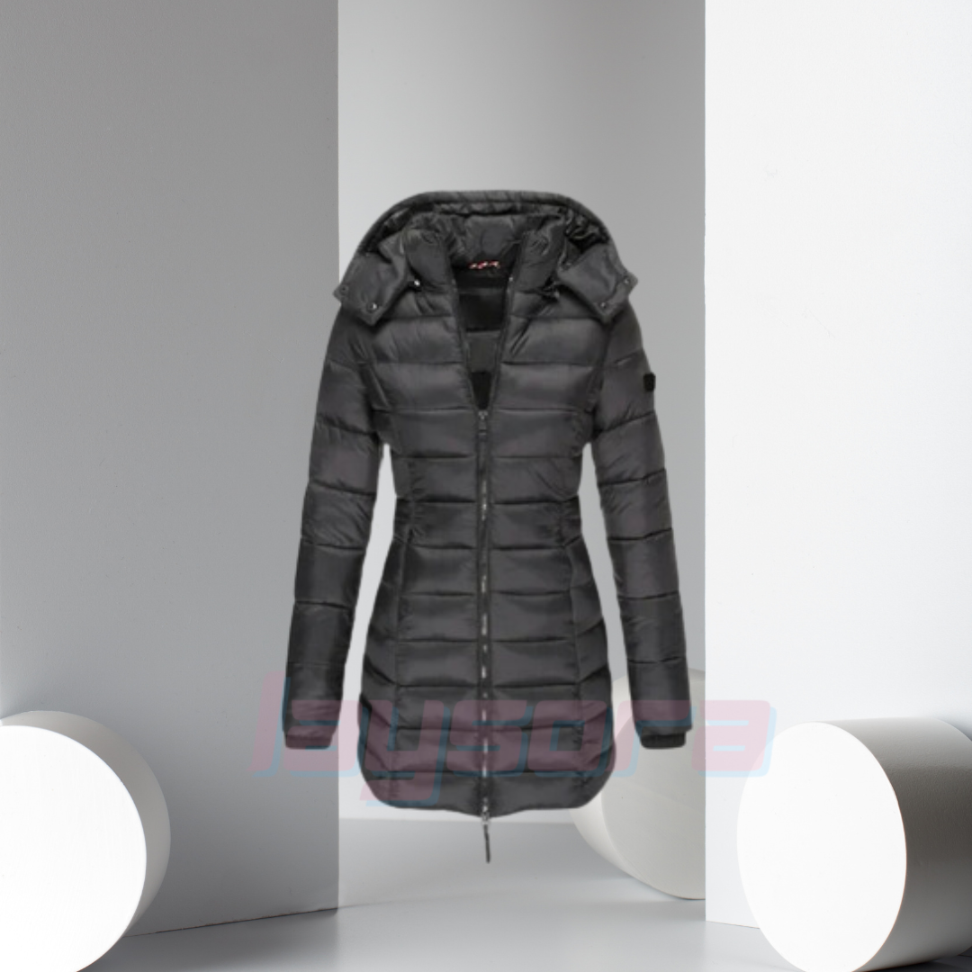 Street-wave Women's Puffer Coat Yellow Insulated Warm Quilted Winter Coat for Cold Days