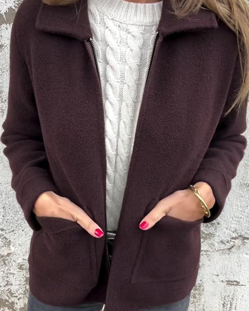 Street Wave Leisure Jacket For Women Supremely Soft All Day Comfort Warm Weatherproof Style