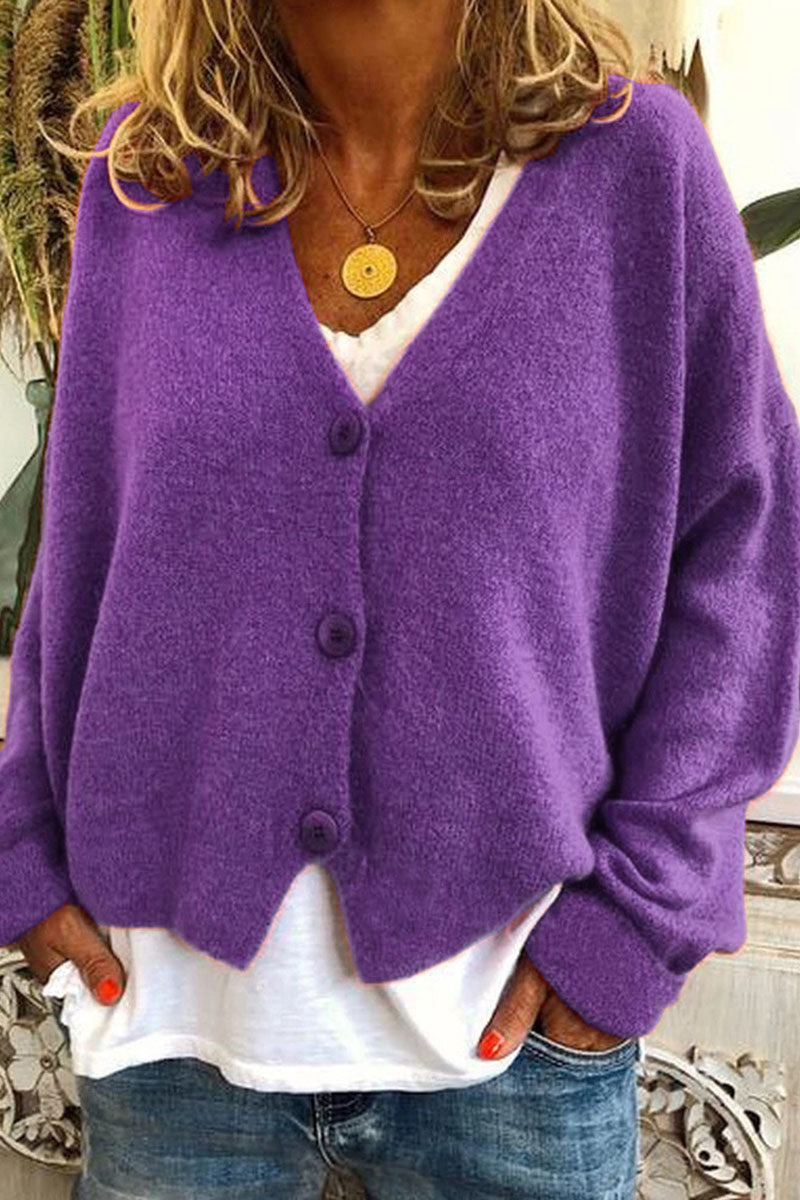 Street-wave Cozy Cardigan for Women, Relaxed Knitwear
