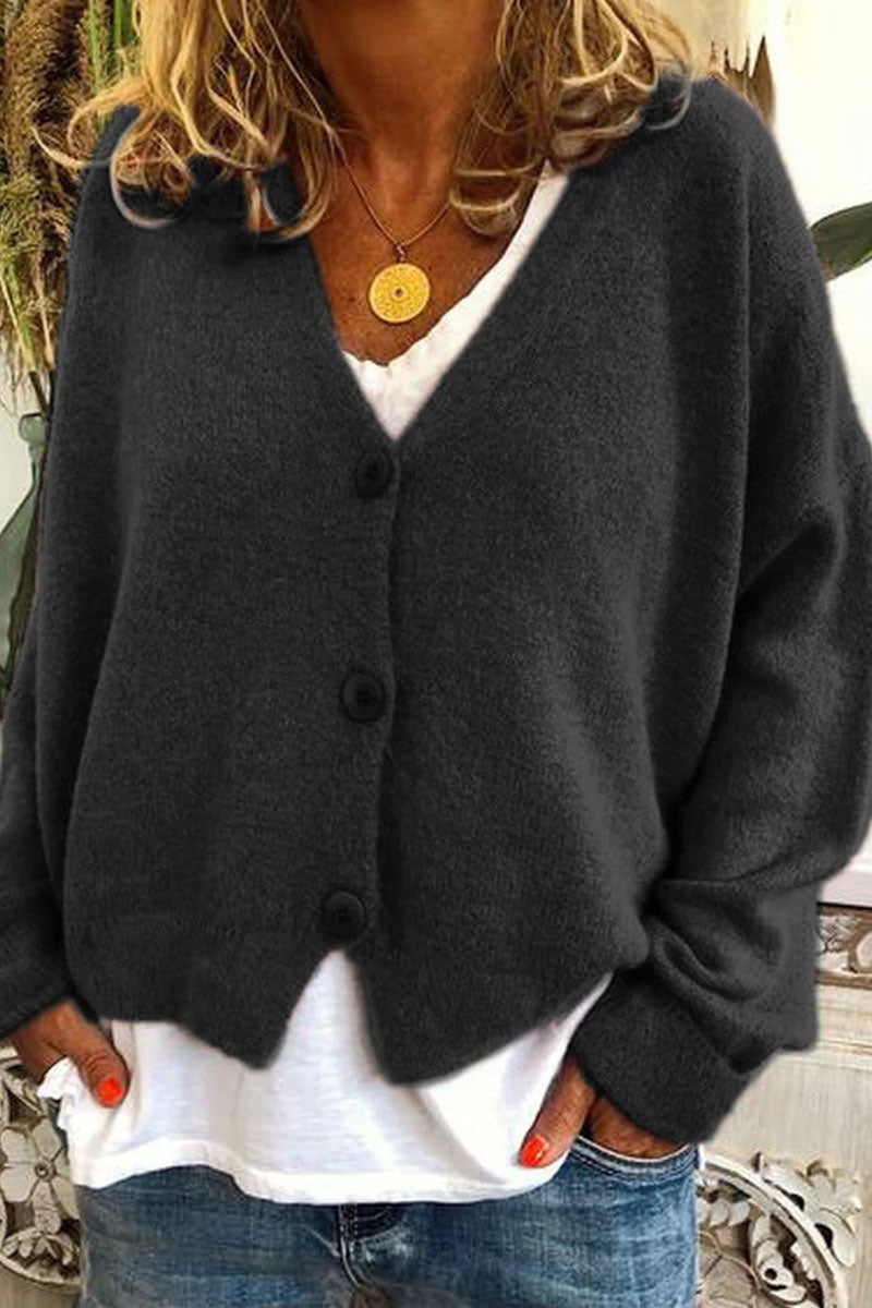 Street-wave Cozy Cardigan for Women, Relaxed Knitwear