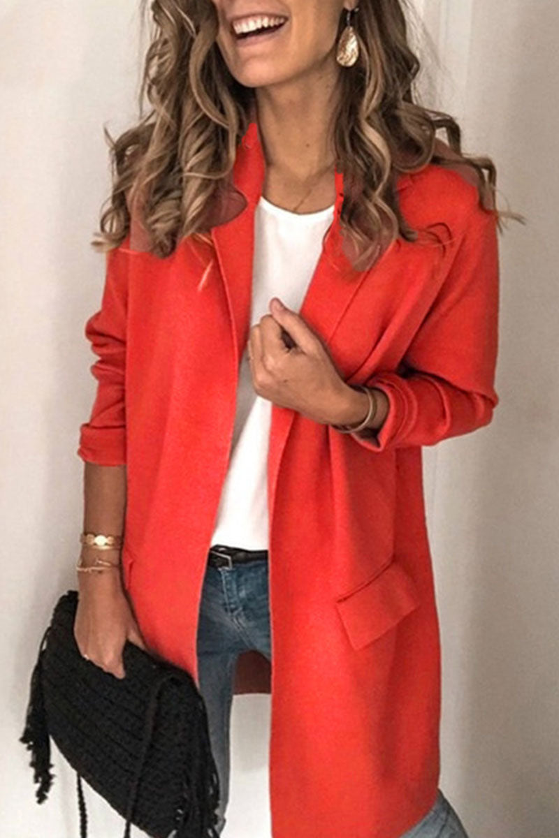 Street-Wave Pink Blazer For Women Elegant Versatile Outerwear Confidence Booster
