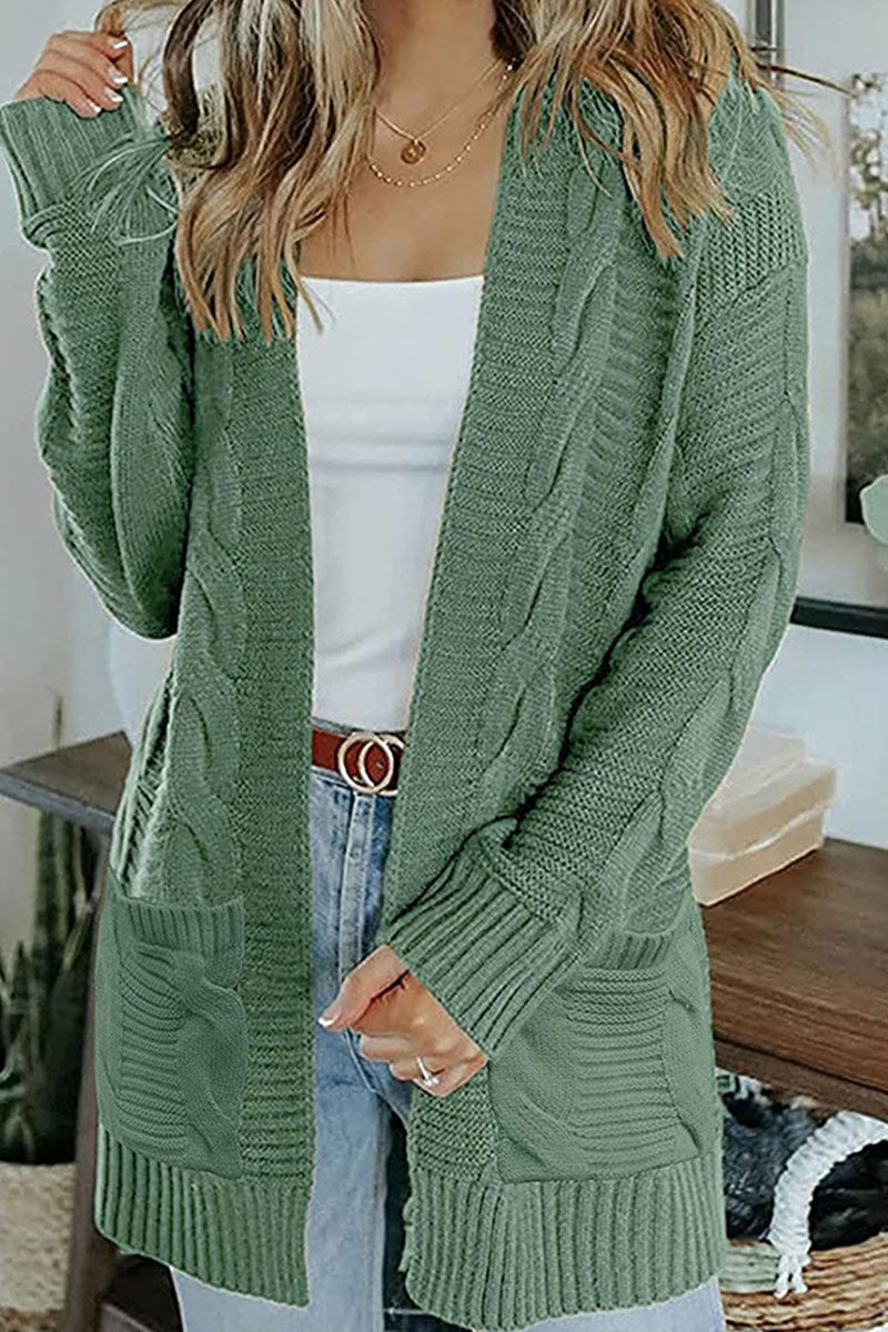 Street-wave Women Knit Cardigan Cozy Warm Oversized Winter Top Minimalist Chic Everyday