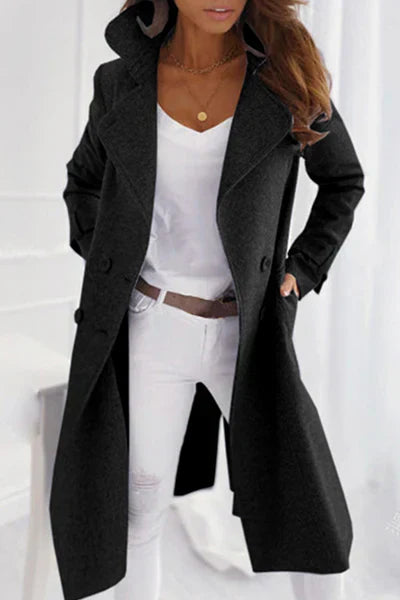 Streetwave Long Wool Coat For Women Elegant Warmth And Durability With Timeless Style Outerwear