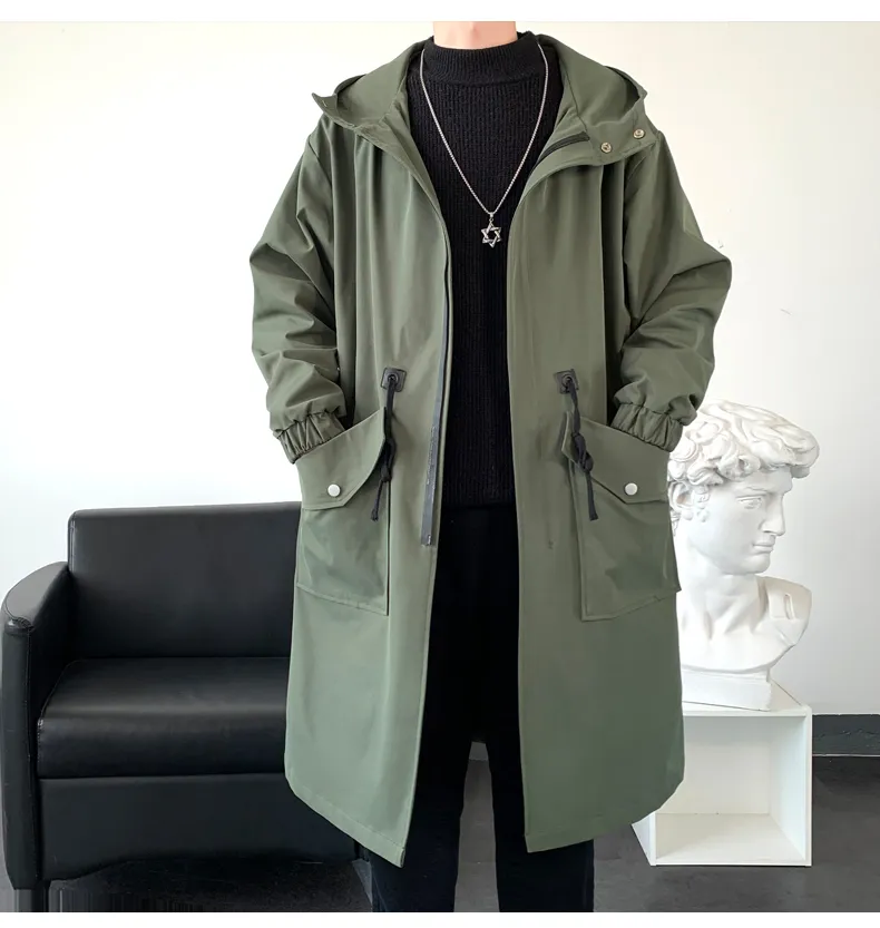Streetwave Hooded Long Coat For Women With Practical Pockets Stylish And Versatile