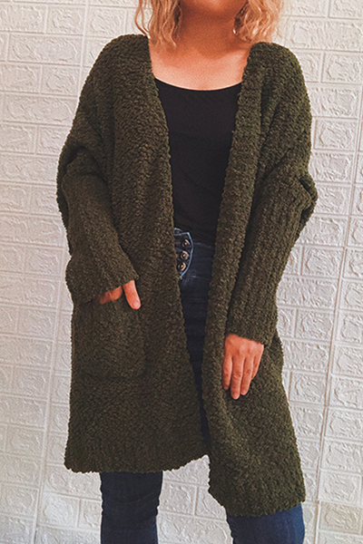 Street-wave Women's Cozy Knit Winter Sweater With Soft Plush Texture And Relaxed Timeless Fit