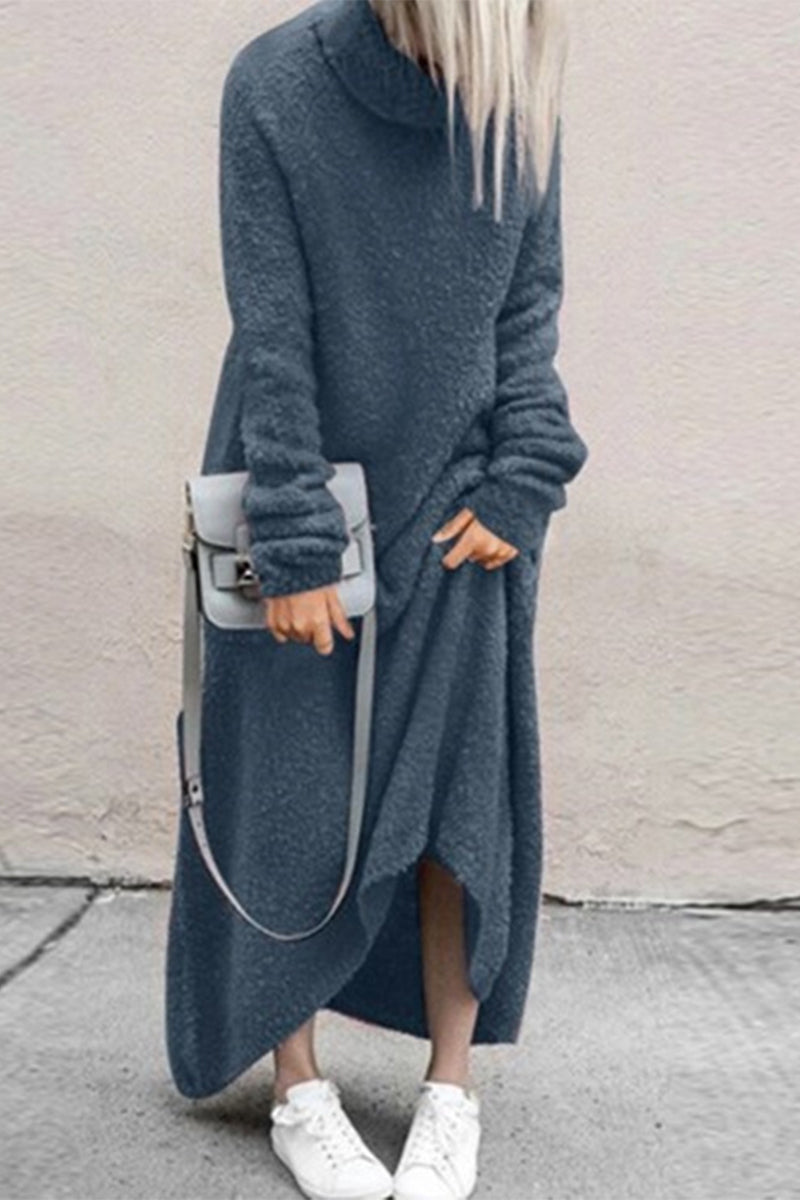 Street Wave Cozy Winter Dress For Women Effortless Chic Comfort Knit Maxi All Day Warmth