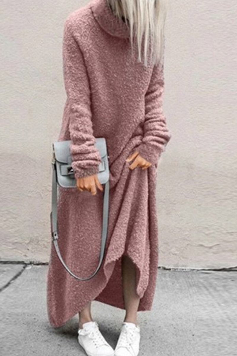 Street Wave Cozy Winter Dress For Women Effortless Chic Comfort Knit Maxi All Day Warmth