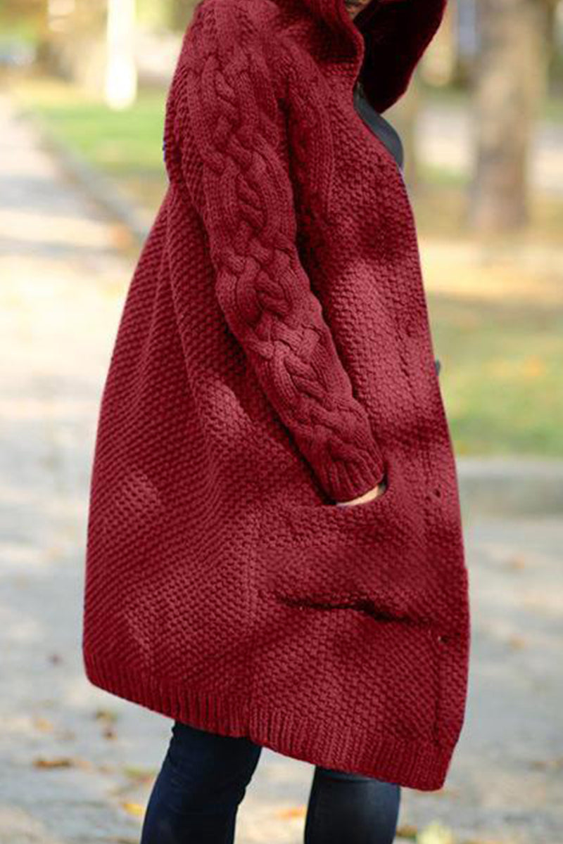 Street-Wave Cable Knit Cardigan For Women Cozy Warmth Minimalist Style Versatile Layering Essential