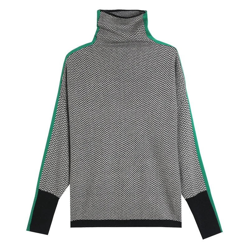Street-Wave Cashmere Roll Neck Sweater for Women Luxurious Softness and Warmth with Flattering Fit