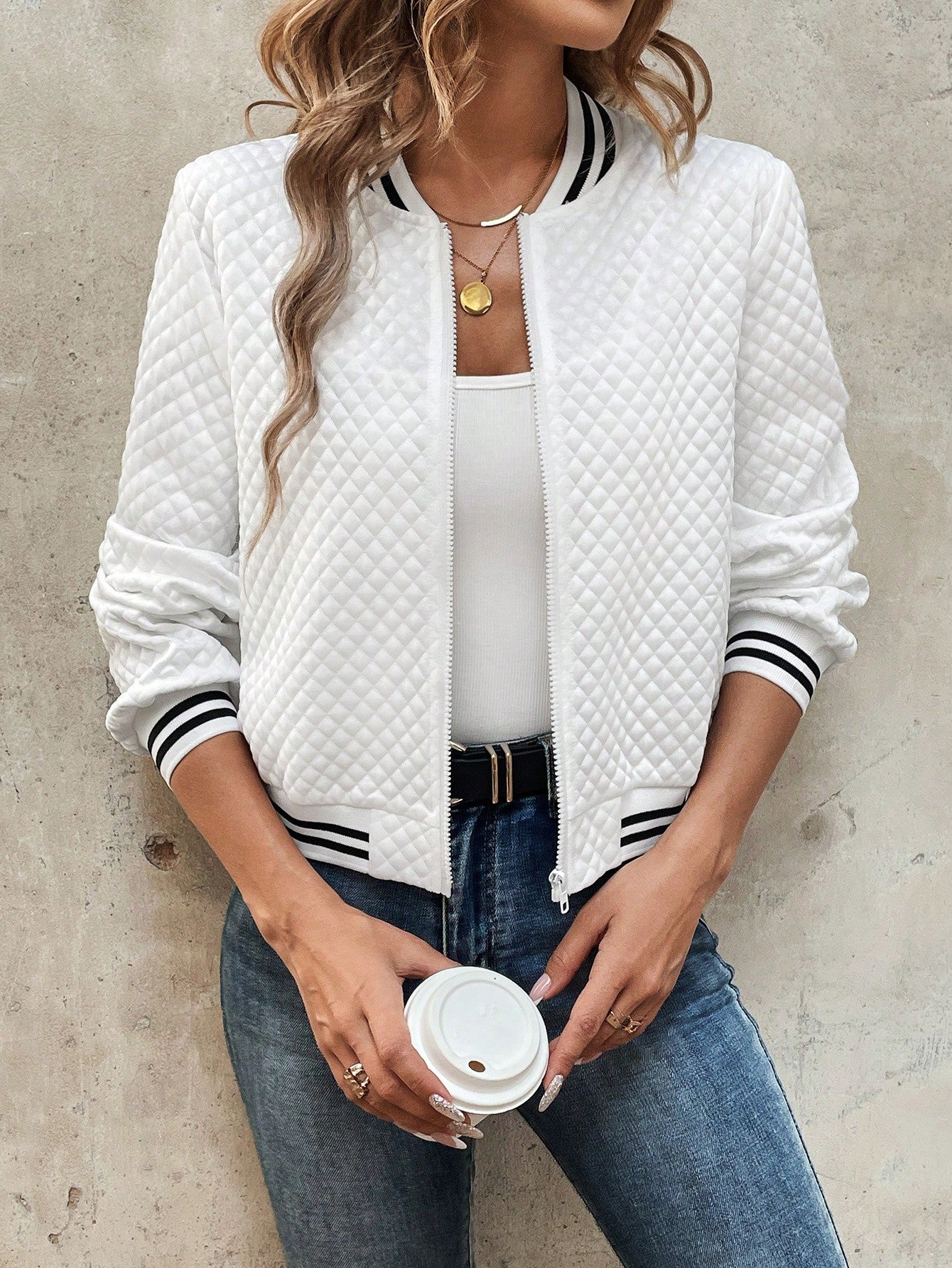 Luna Cropped Bomber Jacket By Street Wave For Petite Women With All Day Comfort