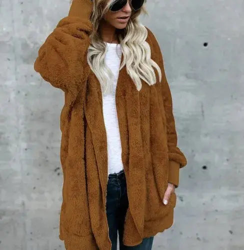 Street-wave Teddy Fleece Jacket Women Warm Cozy Comfort With Elegant Style For Cold Days Outdoors