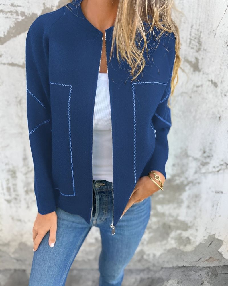 Streetwave Zip Up Bomber Jacket For Women Warm Cozy Streetwear Chic Premium Comfort