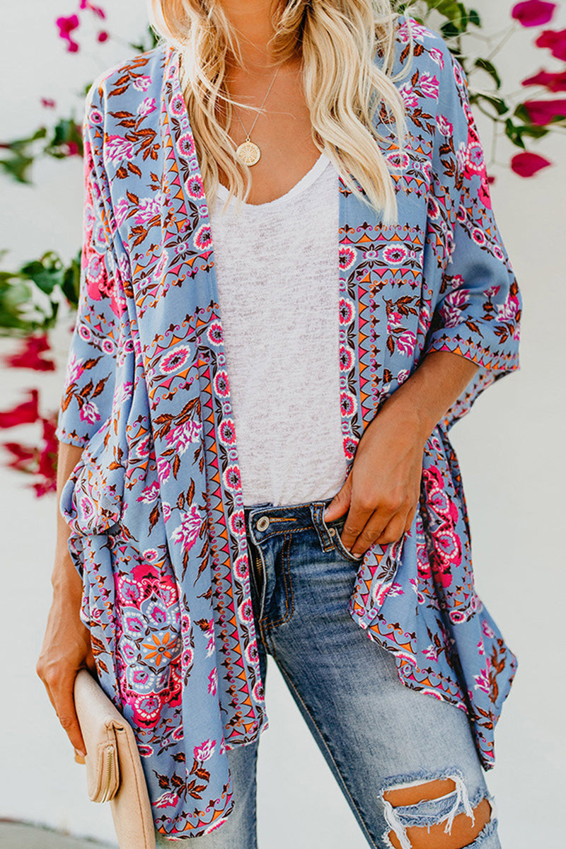 Street-Wave Floral Knit Cardigan For Women - Effortless Casual Chic Winter Layering Soft Cozy Warmth