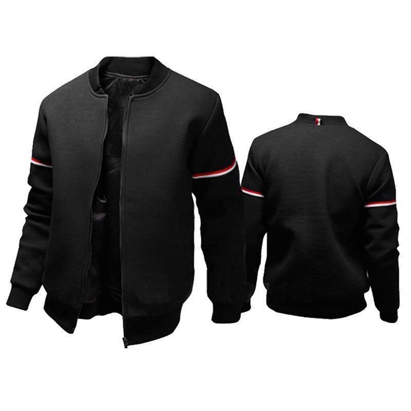 Street-Wave Hooded Jacket For Men With Contrast Stripes And Breathable Comfort For Active Lifestyles