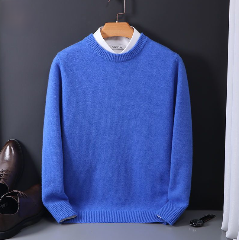 Street-wave Wool Blend Knit Sweater For Everyday Warmth And Classic Style Unisex
