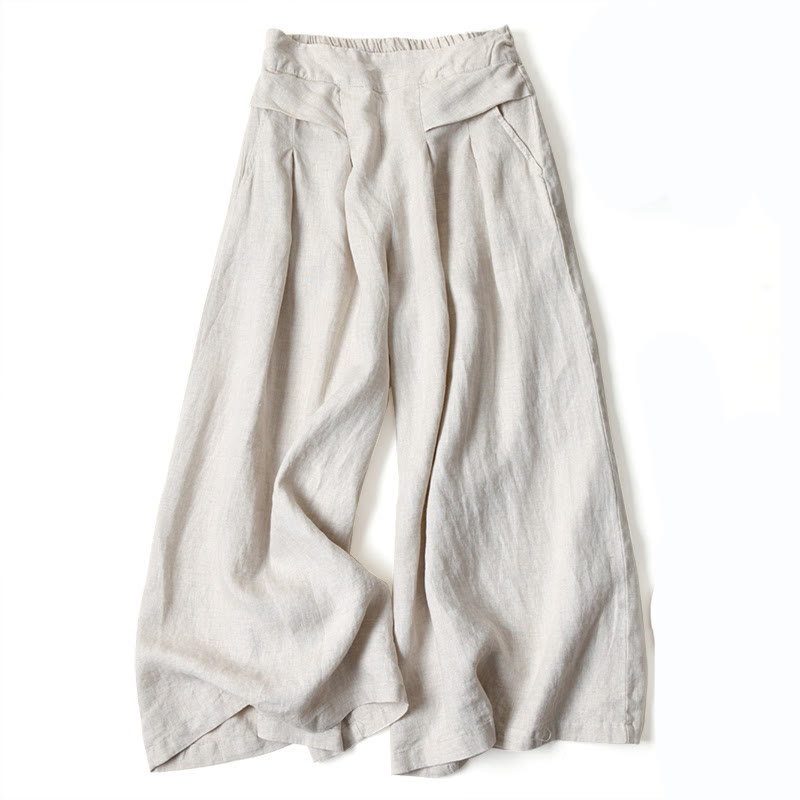 Women's Wide-Leg Trousers with Relaxed Fit and Versatile Style