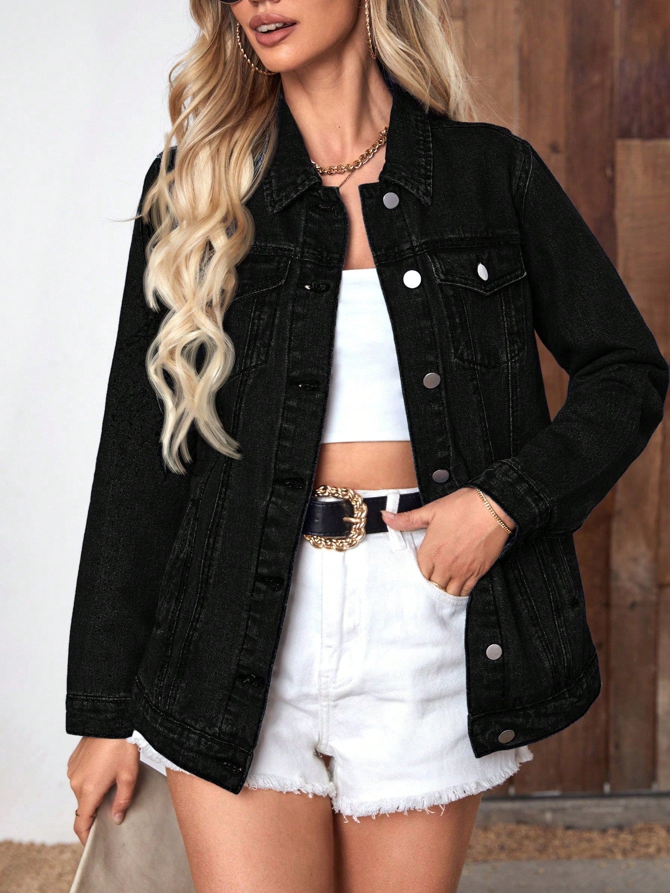Oversized Denim Jacket Street-Wave Effortless Unisex
