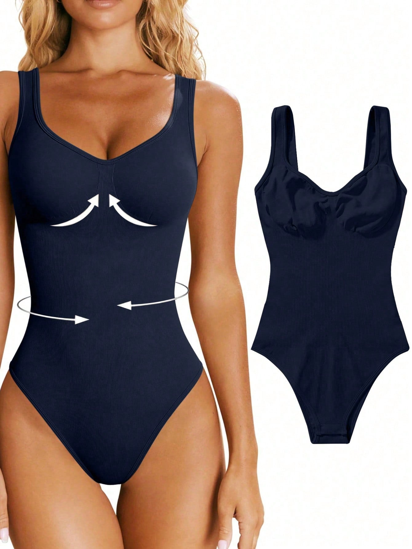 Street-Wave Seamless Shaping Bodysuit For Women Waist Shaping Silhouette