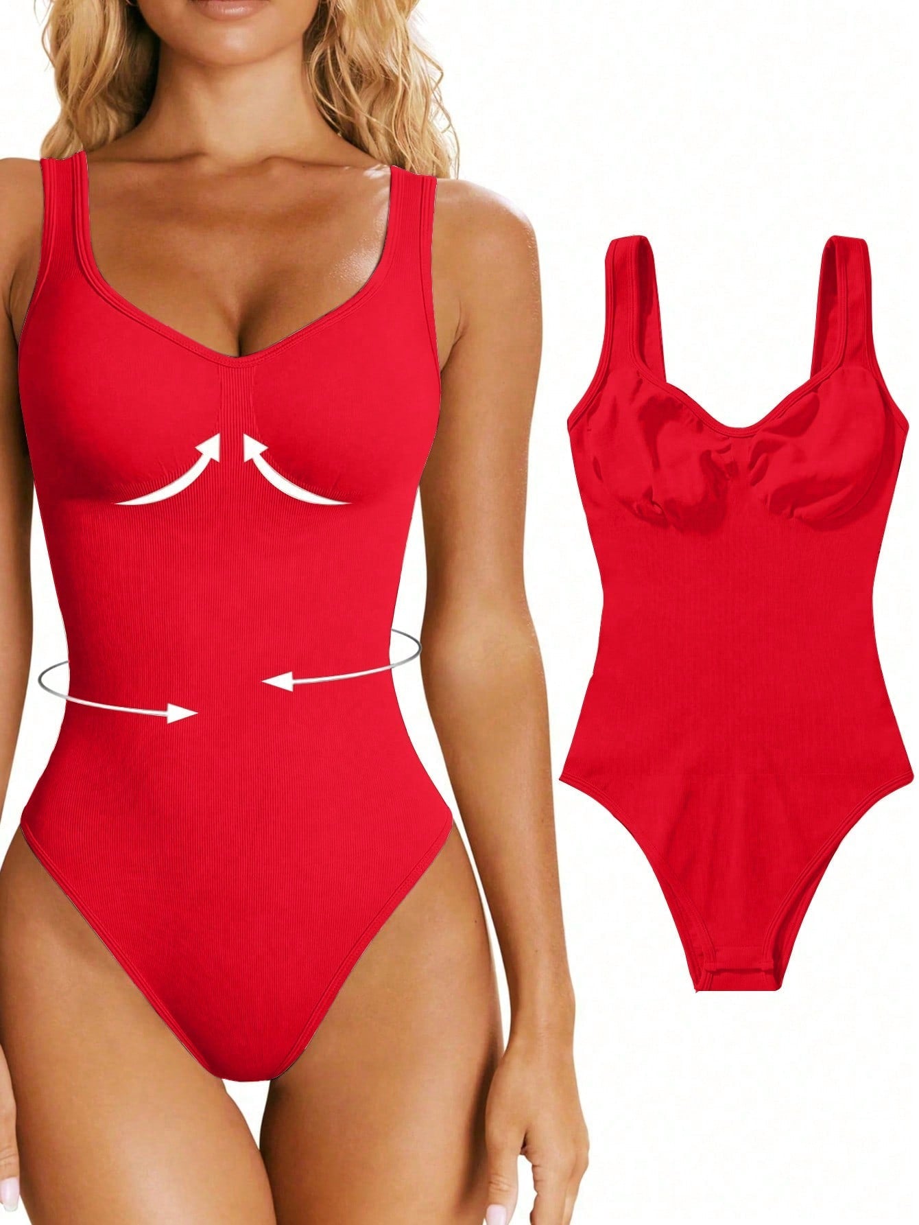 Street-Wave Seamless Shaping Bodysuit For Women Waist Shaping Silhouette