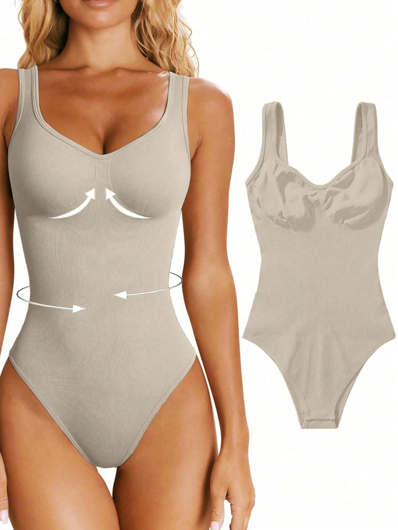 Street-Wave Seamless Shaping Bodysuit For Women Waist Shaping Silhouette
