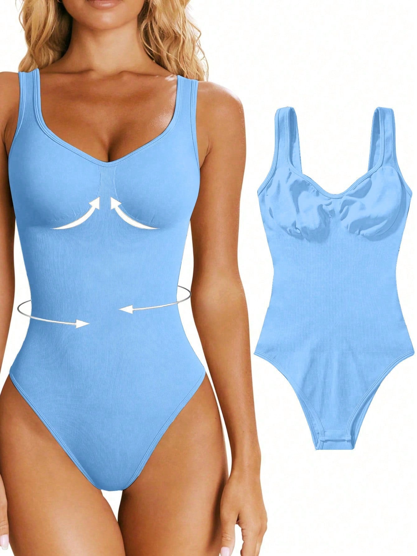 Street-Wave Seamless Shaping Bodysuit For Women Waist Shaping Silhouette