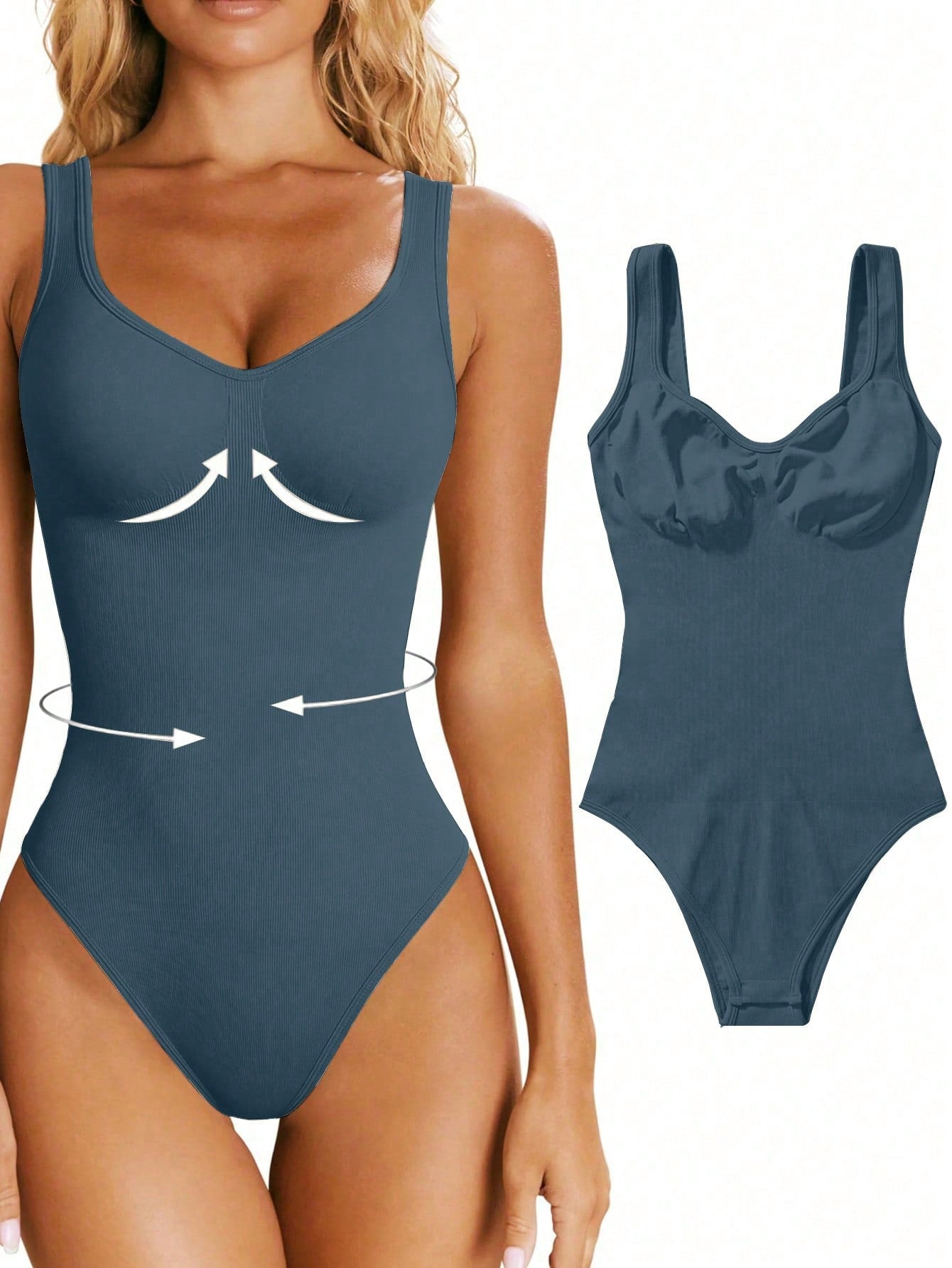 Street-Wave Seamless Shaping Bodysuit For Women Waist Shaping Silhouette