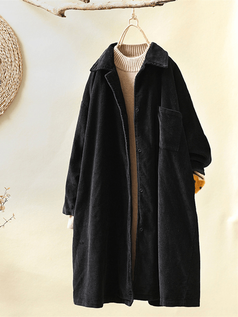 Street-Wave Corduroy Coat For Women Classic Elegant Design With Premium Comfort And Durability
