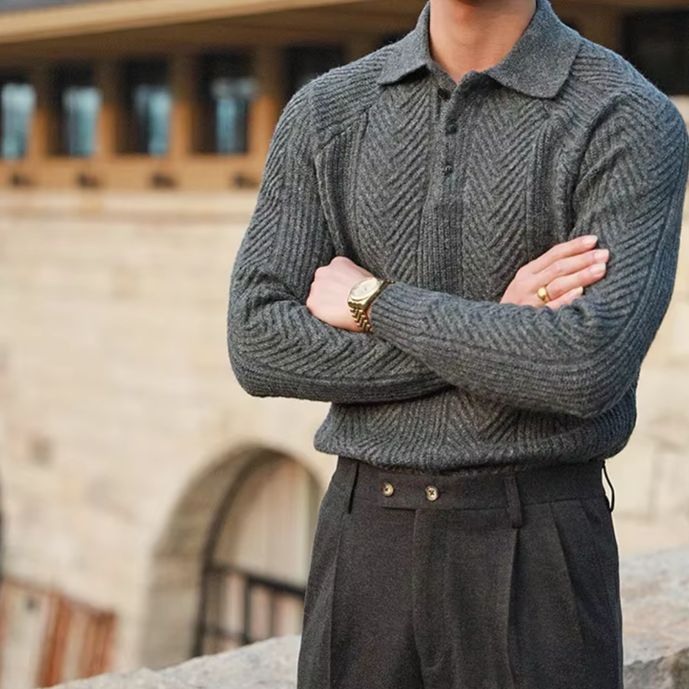 Street-wave Cable Knit Pullover For Professionals Refined Casual Elegance That Elevates Your Look