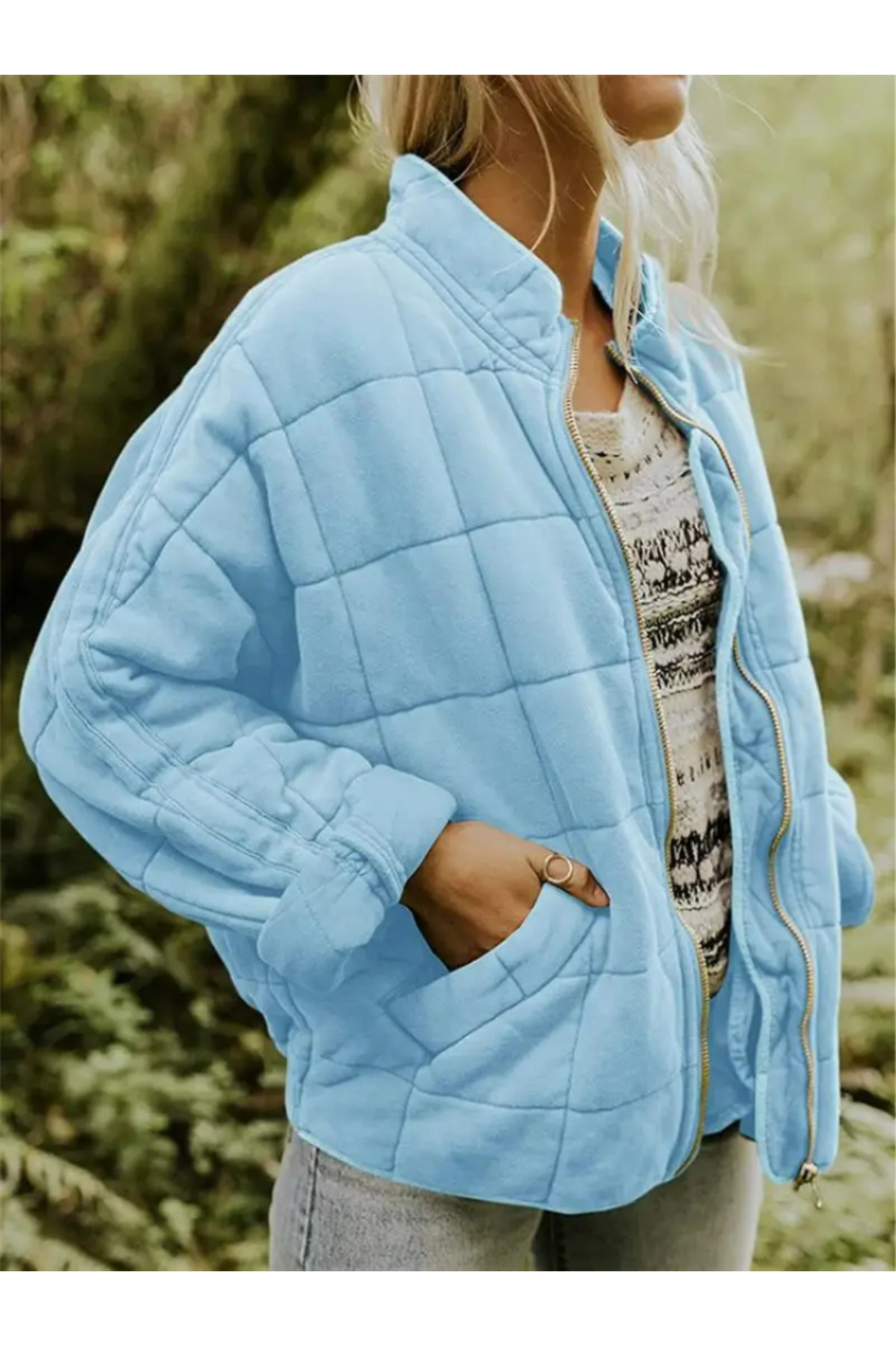 Street Wave Womens Quilted Bomber Jacket For Women Elegant Weatherproof Comfort And Perfect Fit