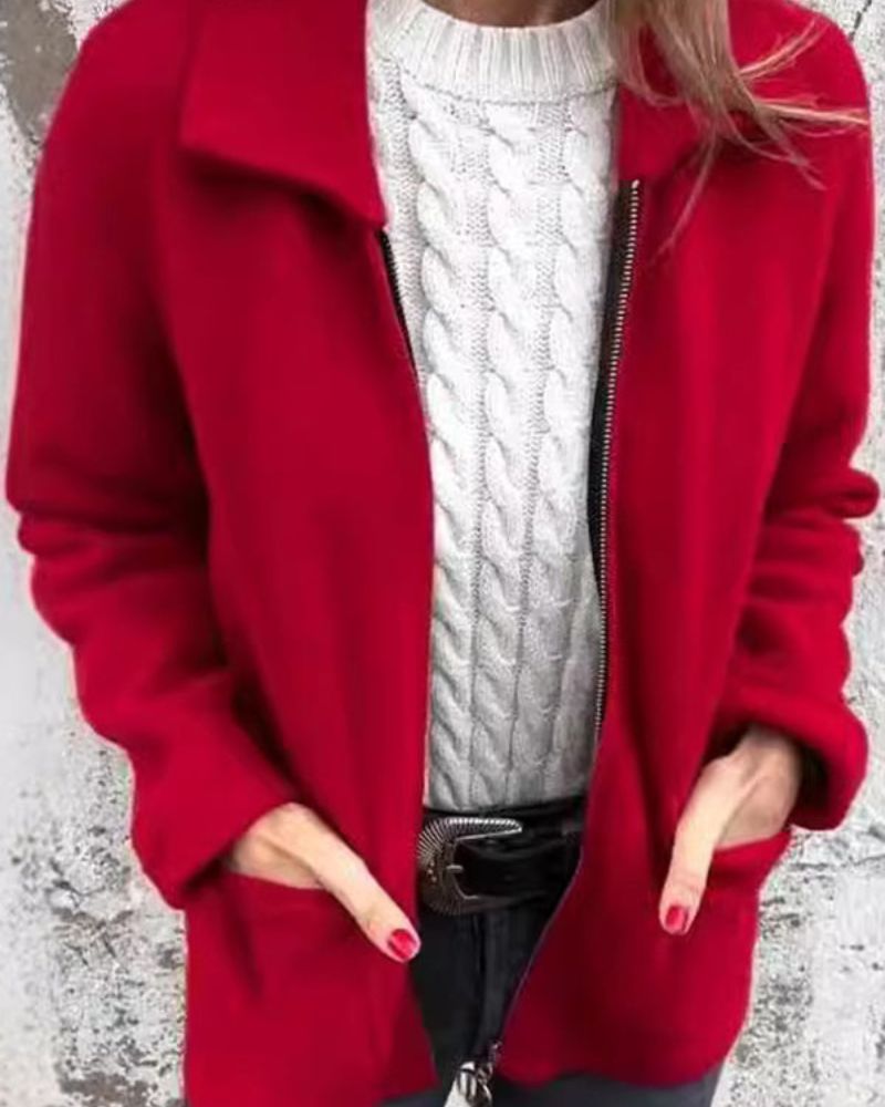 Street Wave Leisure Jacket For Women Supremely Soft All Day Comfort Warm Weatherproof Style