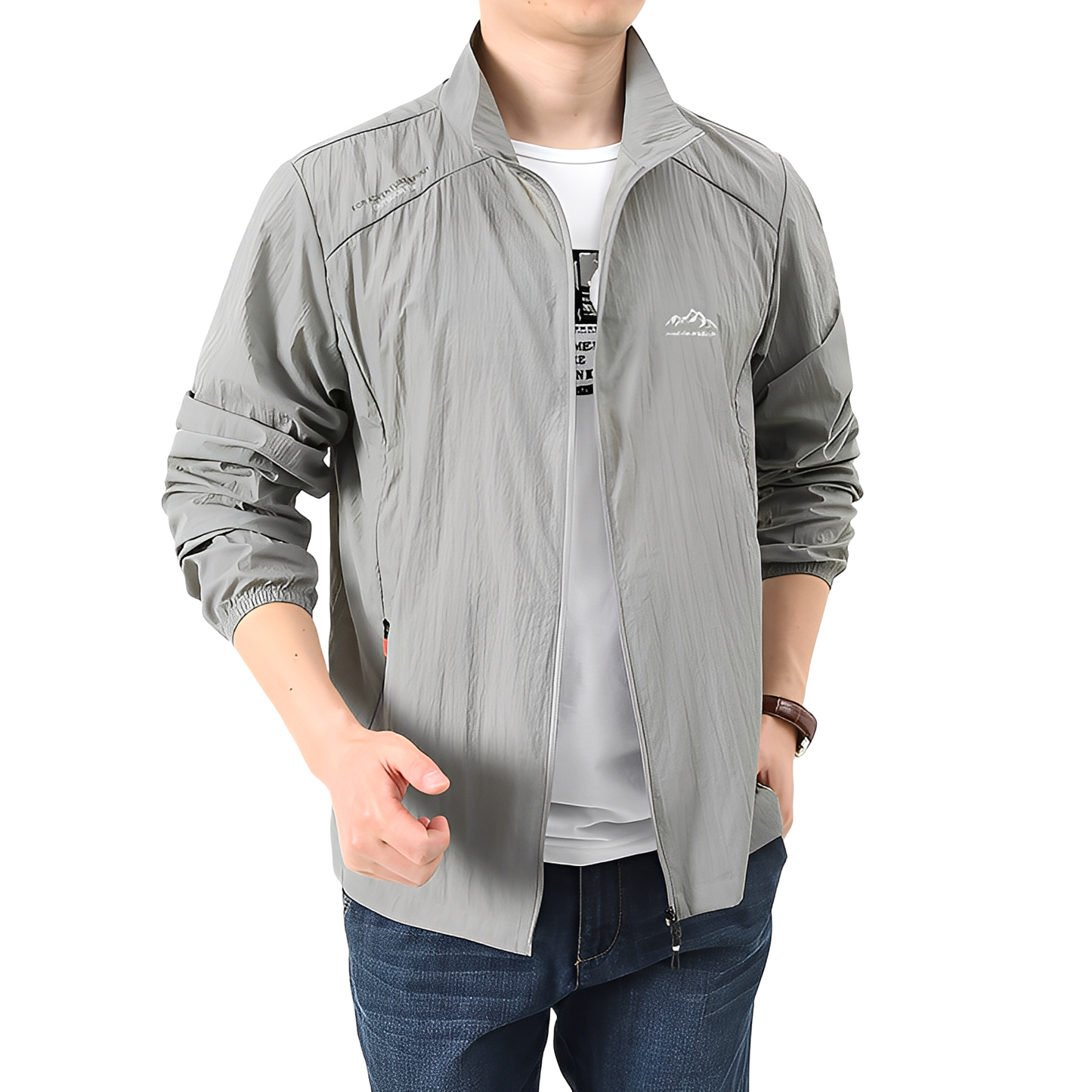 Street Wave Windproof Outdoor Jacket For Men With Breathable Shield And Lightweight Comfort