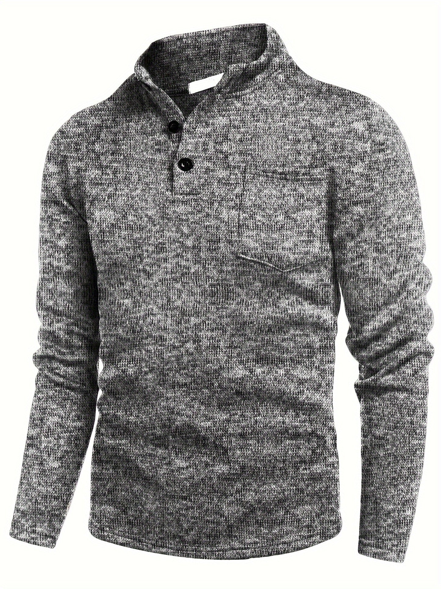 Streetwave Cotton Blend Pullover With Button Details For Men Comfort And Style Everyday Wear