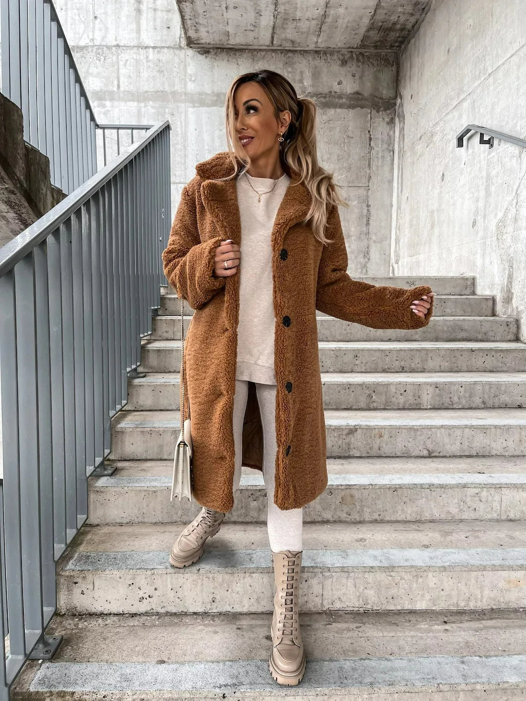 Street-wave Fell Trench Coat For Women Warmth And Luxe Comfort Outerwear For Winter