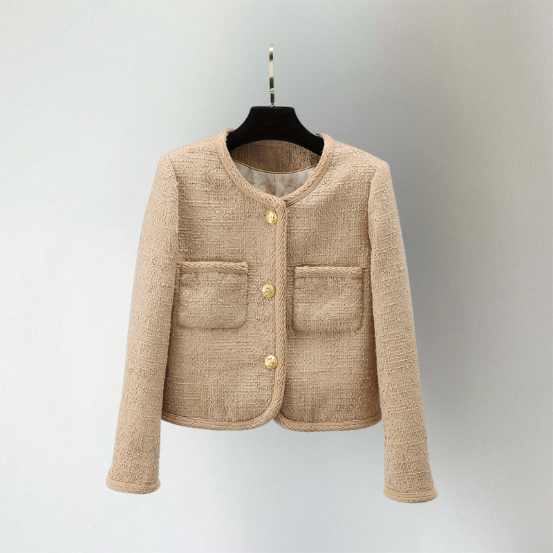 Street-Wave Amélie Cardigan For Layering, Soft Cozy Knit With Button Detail For Women