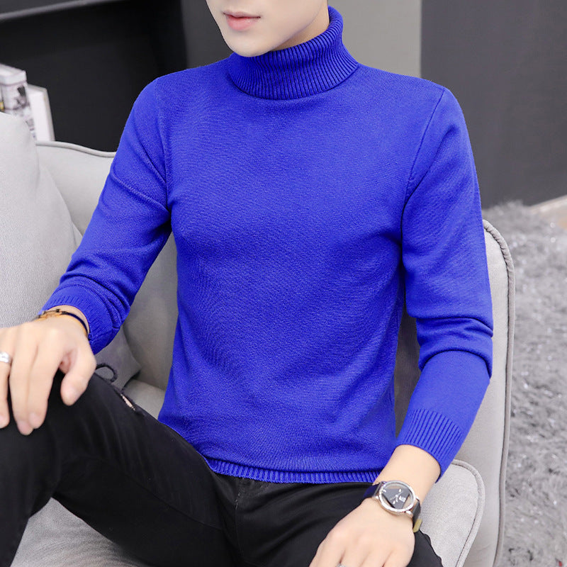 Street Wave Mens Turtleneck Knit Top Breathable Cotton Comfort Elegant Everyday Versatile For Men