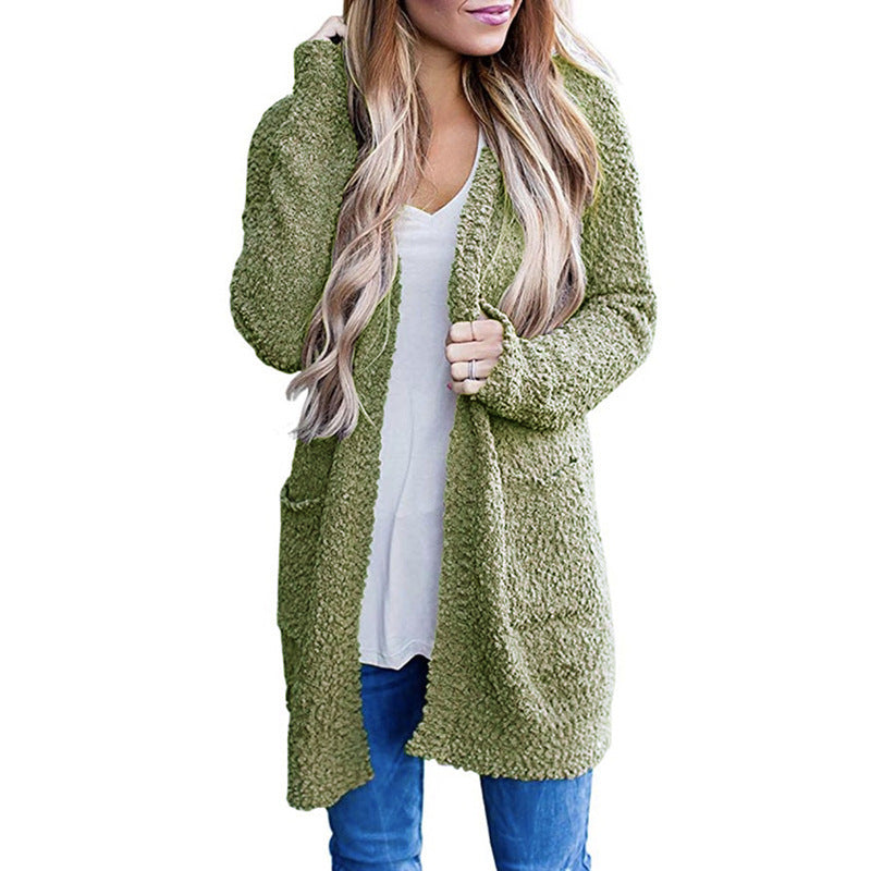 Street Wave Cozy Knit Coat For Women With Plush Teddy Texture And Soft Warmth And Style