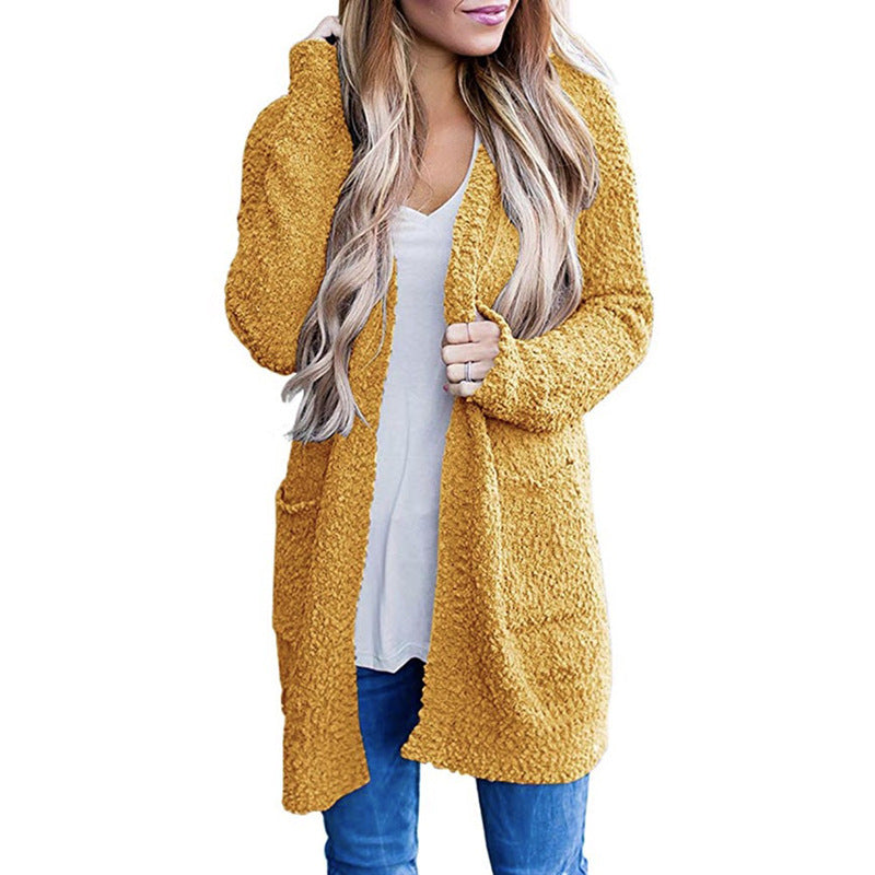 Street Wave Cozy Knit Coat For Women With Plush Teddy Texture And Soft Warmth And Style