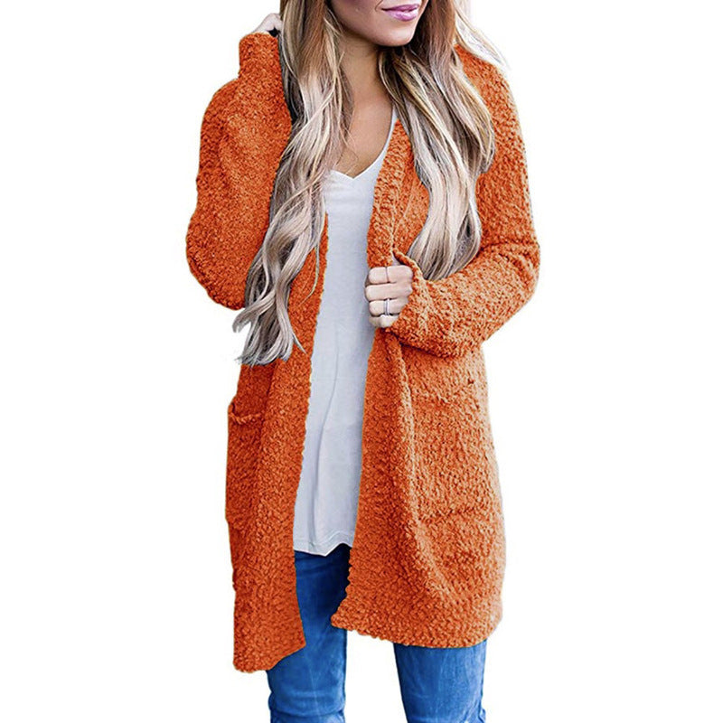 Street Wave Cozy Knit Coat For Women With Plush Teddy Texture And Soft Warmth And Style