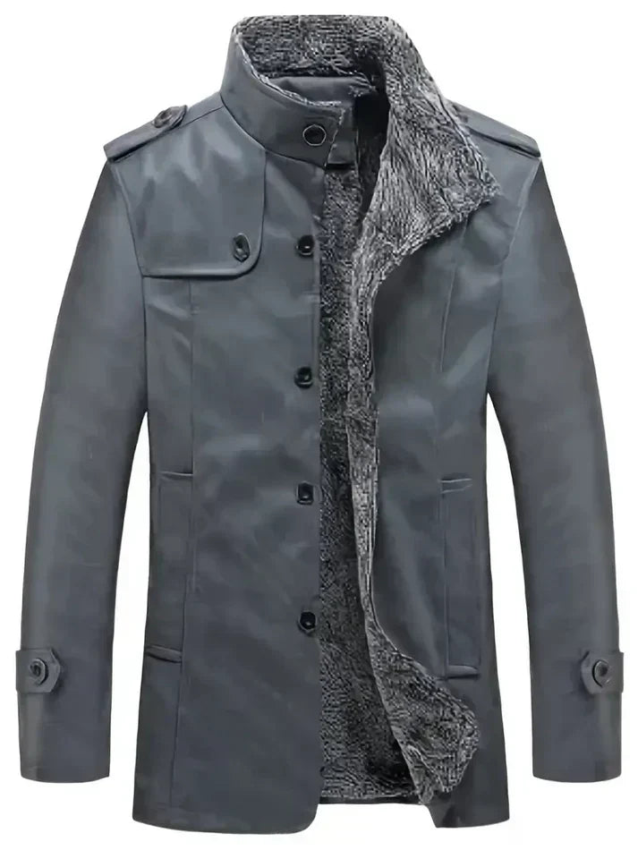 Street Wave Mens Leather Jacket With Fleece Lining Warm Durable Style For Men Premium Outerwear For Everyday City Style
