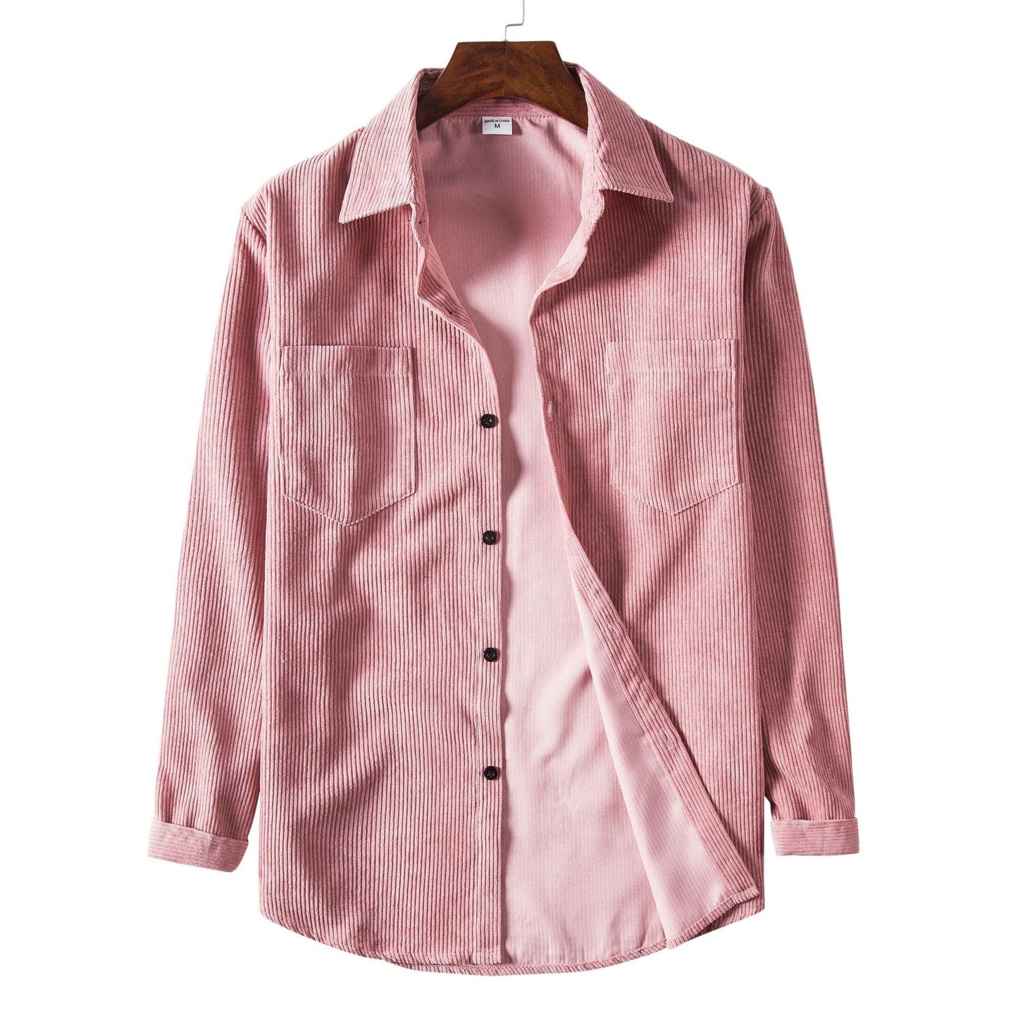 Streetwave Corduroy Shirt For Men Comfortable Fit With Practical Chest Pockets Versatile Everyday Wear