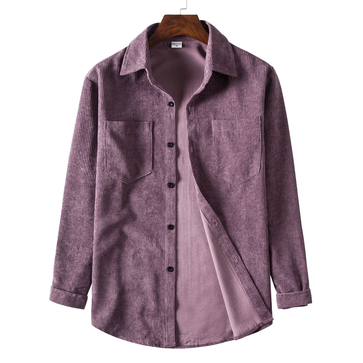 Streetwave Corduroy Shirt For Men Comfortable Fit With Practical Chest Pockets Versatile Everyday Wear